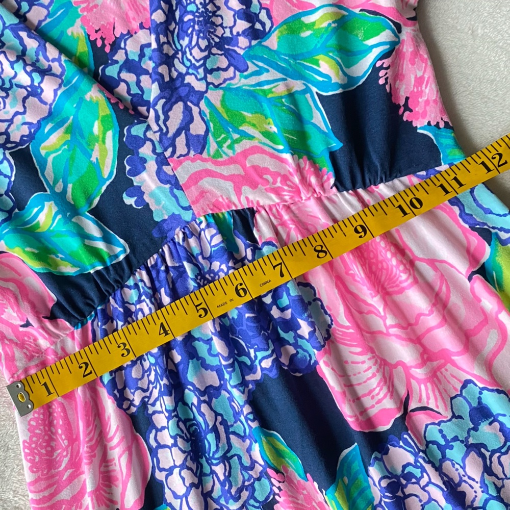 Lilly Pulitzer Martinique Tiered Maxi Dress Long Sleeve Hey Hey Bouquet XXS - Picture 15 of 16